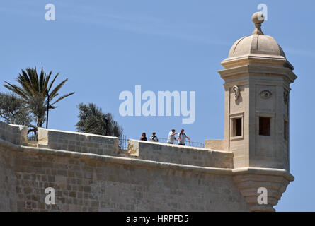 Torre di avvistamento Senglea, Malta Foto Stock