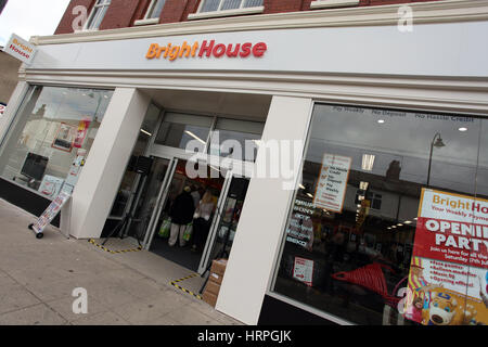 Brighthouse store , Fleetwood. Foto Stock