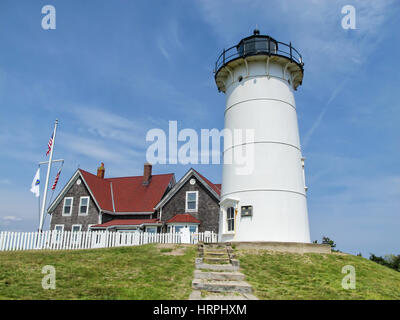 Nobska Faro di Cape Cod, Massachusetts Foto Stock