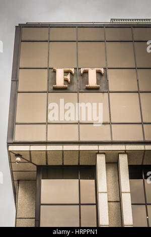 Colpo esterno del Financial Times di Londra headquarters building a Southwark Bridge Road, London, Regno Unito Foto Stock