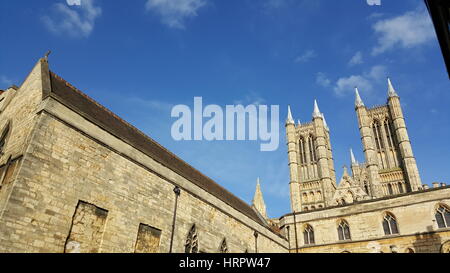 Cattedrale di Lincoln Foto Stock