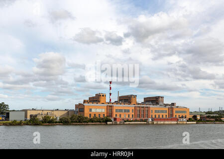 Visi cartiera situata lungo le sponde del Fiume Brisbane, Queensland, Australia. Foto Stock