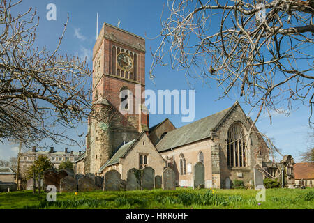 Inizio della primavera in Petworth, West Sussex, in Inghilterra. Foto Stock