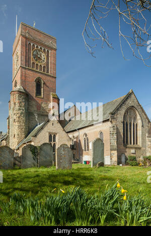 Inizio della primavera in Petworth, West Sussex, in Inghilterra. Foto Stock