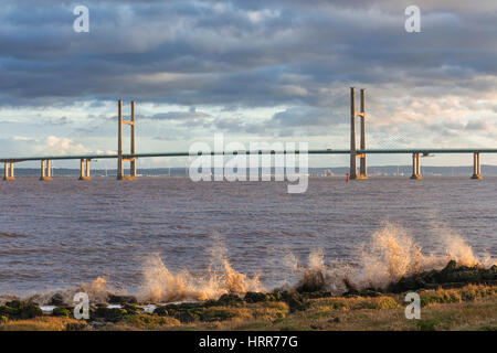 La seconda Severn Crossing. Foto Stock