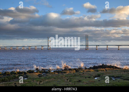 La seconda Severn Crossing. Foto Stock