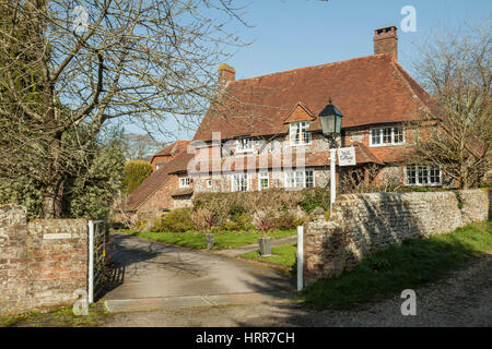 Inizio della primavera in Halnaker, West Sussex, in Inghilterra. Foto Stock