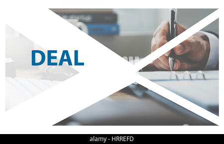Contratto accordo equo interfaccia della pagina web Foto Stock