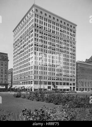 Santa Fe (noto anche come scambio ferroviario) Edificio, Chicago, Illinois, Stati Uniti d'America, Detroit Publishing Company, 1905 Foto Stock