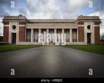 La Menin Gate in Ypres, Belgio Foto Stock