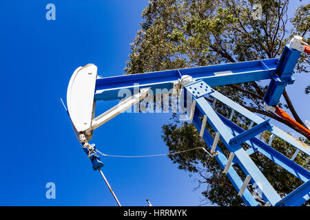 Campo pompa olio martinetto in corrispondenza dei moonie, Queensland, Australia Foto Stock