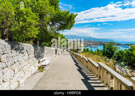 Vista dalla collina Marjan in una giornata di sole Foto Stock