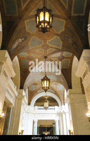 Interno presso lo Smithsonian National Museum of American Indian, NYC, STATI UNITI D'AMERICA Foto Stock