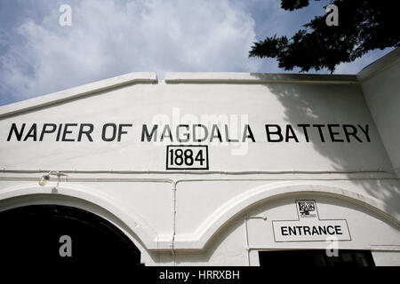 Napier di Magdala batteria Foto Stock