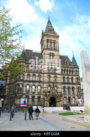 Manchester Town Hall facciata orientale su Mosley Street Manchester City Centre Manchester Inghilterra England Regno Unito Foto Stock