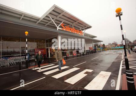 Sainsbury's supermercato , Morecambe , Inghilterra Foto Stock