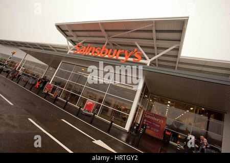 Sainsbury's supermercato , Morecambe , Inghilterra Foto Stock