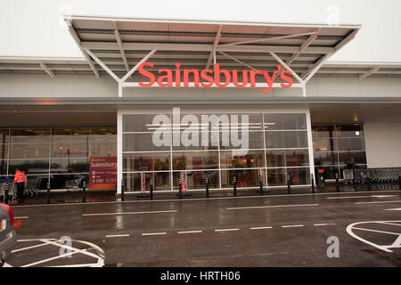 Sainsbury's supermercato , Morecambe , Inghilterra Foto Stock