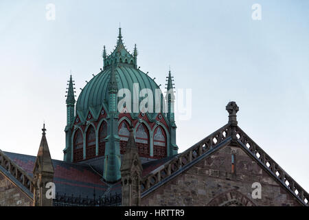 Tramonto a Copley Square, Boston Foto Stock