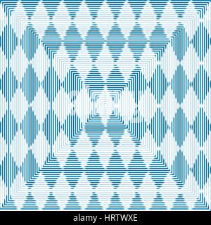 Oktoberfest blu a strisce astratto sfondo a scacchi. Illustrazione Vettoriale Illustrazione Vettoriale