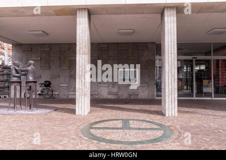 Gaggenau, Repubblica federale di Germania il 4 marzo, 2017: Città logo sul municipio Foto Stock