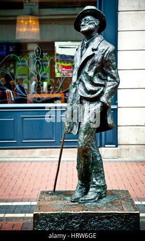 Statua di James Joyce. North Earl Street. Dublino. L'Irlanda. Foto Stock