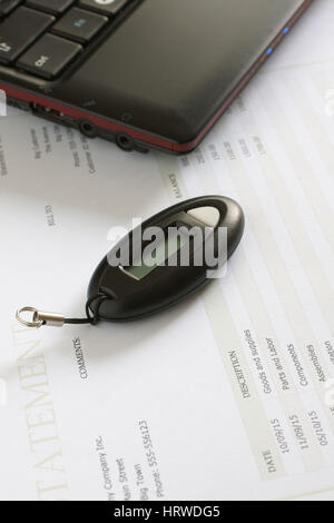 Codice generatore di chiave per la creazione di password sicure in codici di online banking e di altri siti web sicuri Foto Stock