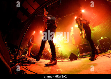 Barcellona - MAR 7: cruscotto (post-punk band) in concerto a stadio di Bikini il 7 marzo 2015 a Barcellona, Spagna. Foto Stock