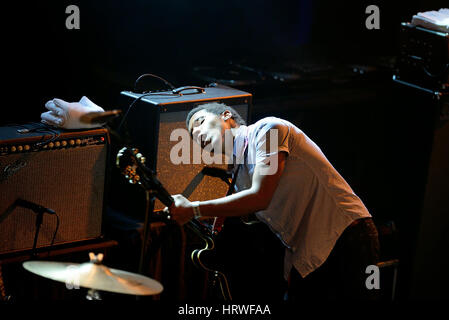 Barcellona - 27 Maggio: Benjamin Booker (rock band) in concerto a Primavera Sound Festival 2015, Barts stadio, il 27 maggio 2015 a Barcellona, Spagna. Foto Stock