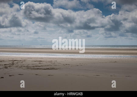 Formby spiaggia paesaggio, Liverpool, in Inghilterra Foto Stock