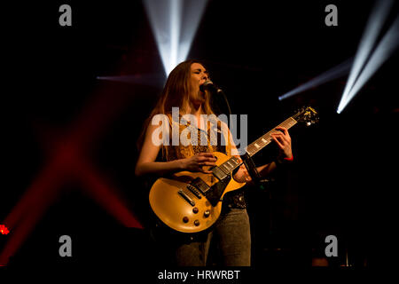 Wrexham, Regno Unito. 3 Marzo, 2017. Il Amorettes eseguire a William Aston Hall, Wrexham, Regno Unito. Ceridwen credito Hughes/Alamy Live News Foto Stock