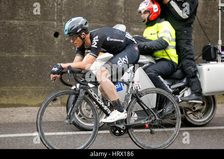 4 marzo 2017 undicesimo strade bianche KWIATKOWSKI Michal (POL) Sky foto: Cronos/Yuzuru Sunada Foto Stock