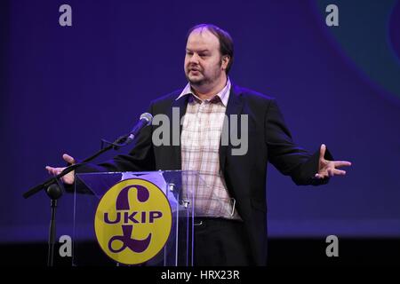 Weymouth Dorset, Regno Unito. 04 Mar, 2017. UK Independence Party conference, UKIP, Chris Terry, riforma elettorale Credito: Dorset Media Service/Alamy Live News Foto Stock