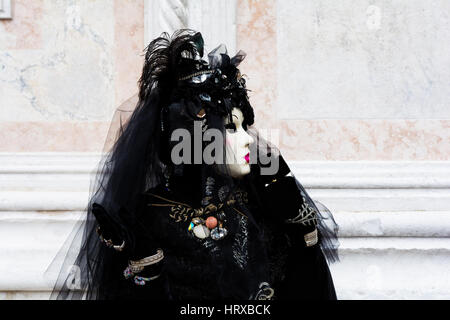 Il carnevale di Venezia il Carnevale di Venezia, Masquerade Foto Stock