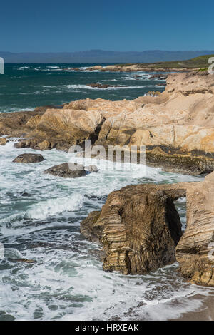 Vista costiera dal Bluff Trail Montana de Oro membro park central California USA Foto Stock