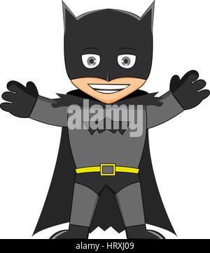 Batman il super eroe cartoon Foto Stock