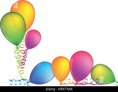 Palloncini multicolori con design a serpentina Immagine e Vettoriale - Alamy