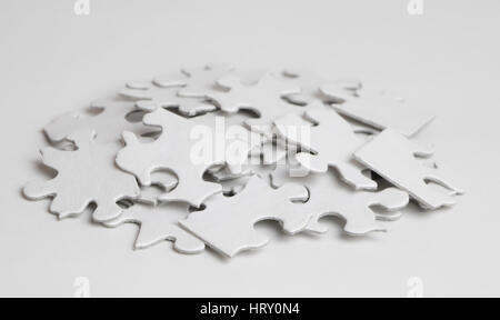 Pila di vuoto Piecesa Puzzle Foto Stock