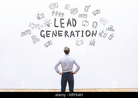 Generazione di lead concept Foto Stock