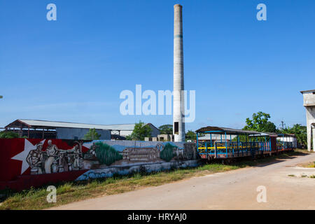 Il vecchio mulino per lo zucchero, Cuba Foto Stock