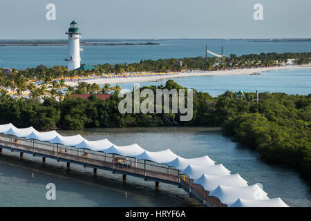 Harvest Caye Belize Foto Stock