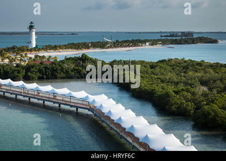 Harvest Caye Belize Foto Stock