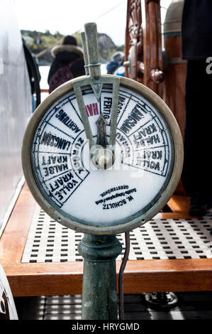 Vintage ordine motore telegraph Foto Stock
