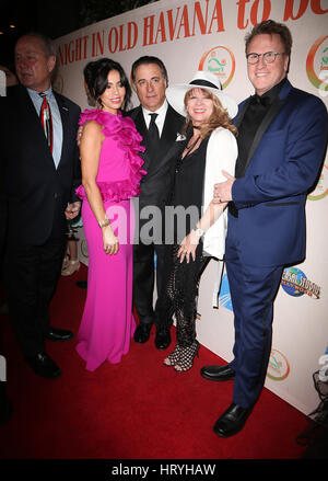 Los Angeles, Ca, Stati Uniti d'America. 04 Mar, 2017. Tom LaBonge, Tiffany Harris, Andy Garcia, Scott Williams, a Shane's ispirazione 16th Annual Fundraising Gala " Una notte in Avana Vecchia' presso il Complesso Taglyan In California il Marzo 04, 2017. Credito: Fs/media/punzone Alamy Live News Foto Stock