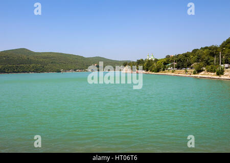Bella vista lago ofbeautiful Foto Stock
