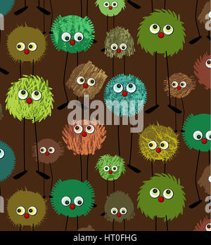 Modello senza giunture - caratteri testurizzata Foto Stock