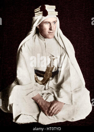 Lawrence d'Arabia, nei primi anni del XX secolo. Artista: sconosciuto. Foto Stock