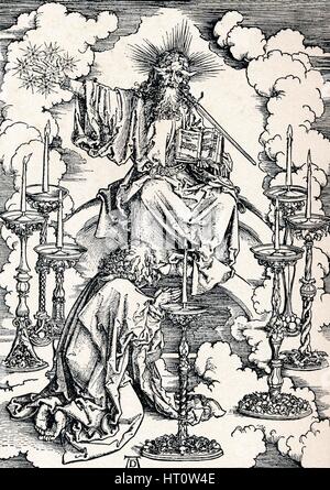 "La visione dei sette candelabri', 1498 (1906). Artista: Albrecht Dürer. Foto Stock