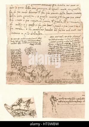 Tre disegni, C1472-C1519 (1883). Artista: Leonardo da Vinci. Foto Stock