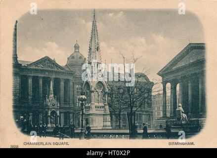 Chamberlain Square, Birmingham, c1905. Artista: sconosciuto. Foto Stock